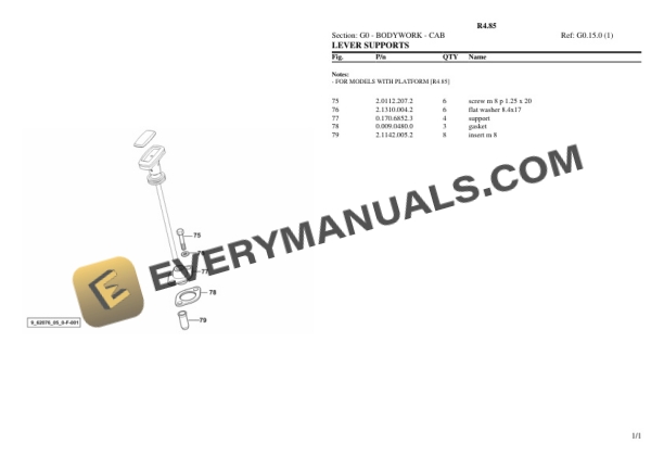 Lamborghini R4.85 Tractor Parts Catalog PDF 6 Lamborghini R4.85 Tractor Parts Catalog PDF - Image 4