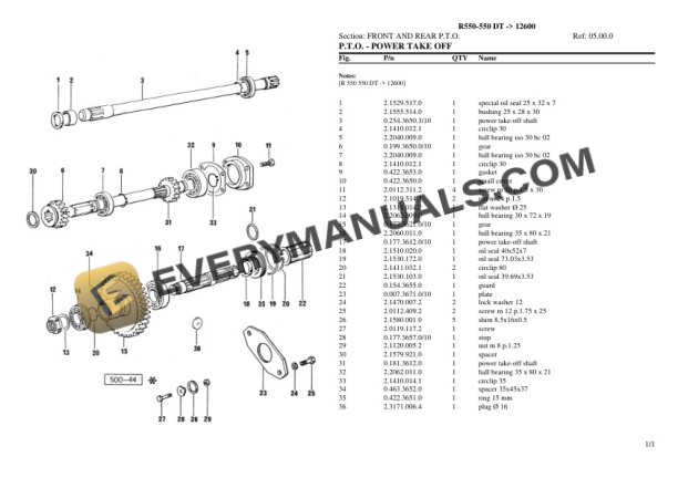 Lamborghini R550-550 DT (12600) Tractor Parts Catalog PDF-3