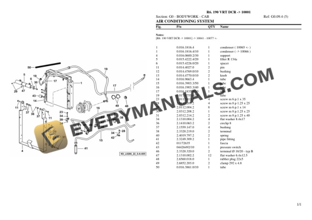 Lamborghini R6. 190 VRT DCR (10001) Tractor Parts Catalog PDF 6 Lamborghini R6. 190 VRT DCR (10001) Tractor Parts Catalog PDF - Image 4