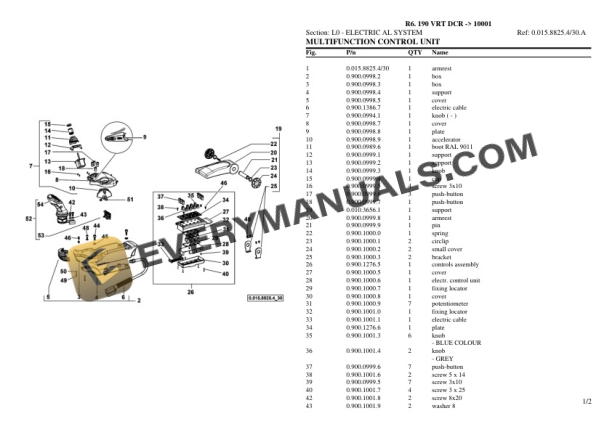 Lamborghini R6. 190 VRT DCR (10001) Tractor Parts Catalog PDF 7 Lamborghini R6. 190 VRT DCR (10001) Tractor Parts Catalog PDF - Image 5