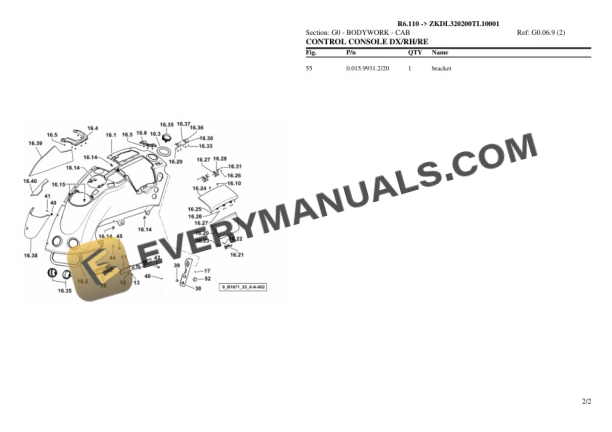 Lamborghini R6.110 (ZKDL320200TL10001) Tractor Parts Catalog PDF 6 Lamborghini R6.110 (ZKDL320200TL10001) Tractor Parts Catalog PDF - Image 4