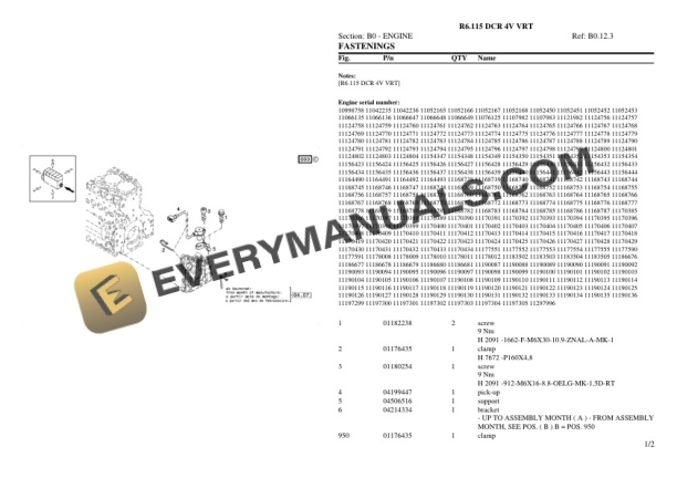 Lamborghini R6.115 DCR 4V VRT Tractor Parts Catalog PDF 4 Lamborghini R6.115 DCR 4V VRT Tractor Parts Catalog PDF - Image 2