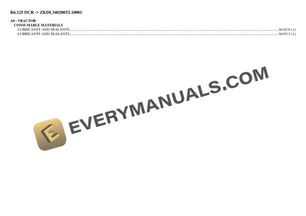 lamborghini r6125 dcr zkdl340200tl10001 tractor parts catalog pdf 1