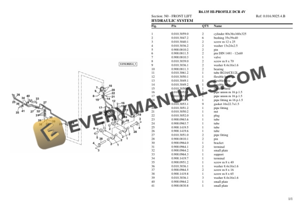 Lamborghini R6.135 HI-PROFILE DCR 4V Tractor Parts Catalog PDF 7 Lamborghini R6.135 HI-PROFILE DCR 4V Tractor Parts Catalog PDF - Image 5