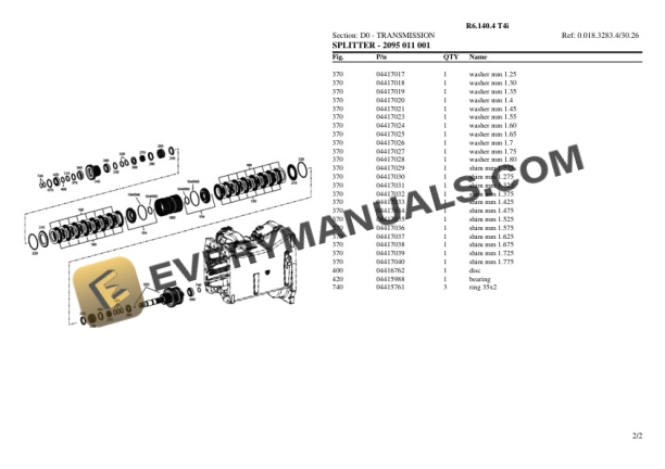 Lamborghini R6.140.4 T4i Tractor Parts Catalog PDF 4 Lamborghini R6.140.4 T4i Tractor Parts Catalog PDF - Image 2