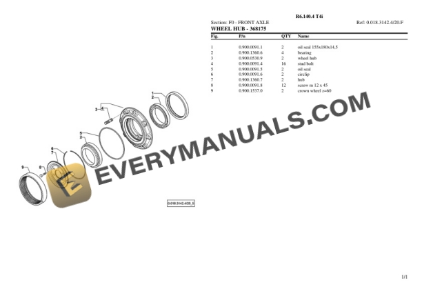 Lamborghini R6.140.4 T4i Tractor Parts Catalog PDF 5 Lamborghini R6.140.4 T4i Tractor Parts Catalog PDF - Image 3