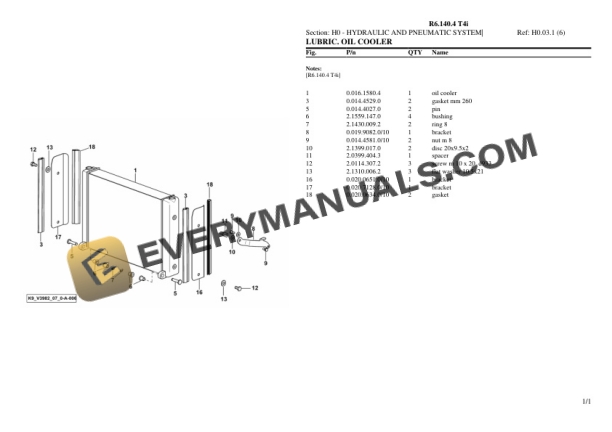Lamborghini R6.140.4 T4i Tractor Parts Catalog PDF 6 Lamborghini R6.140.4 T4i Tractor Parts Catalog PDF - Image 4