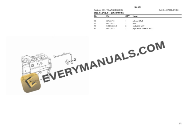 Lamborghini R6.150 Tractor Parts Catalog PDF 4 Lamborghini R6.150 Tractor Parts Catalog PDF - Image 2