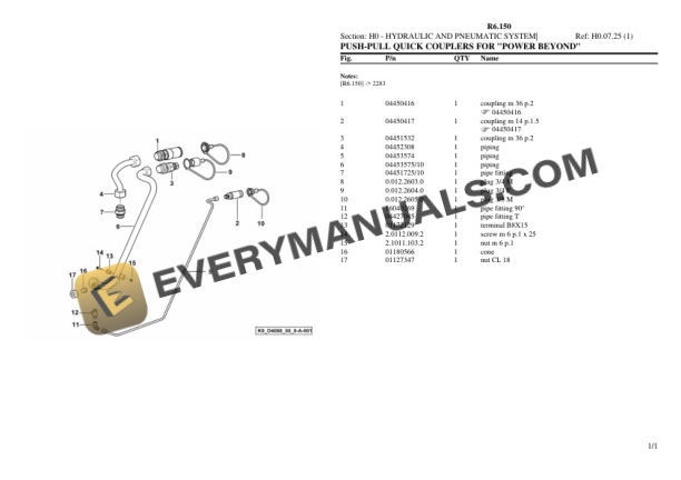 Lamborghini R6.150 Tractor Parts Catalog PDF 6 Lamborghini R6.150 Tractor Parts Catalog PDF - Image 4