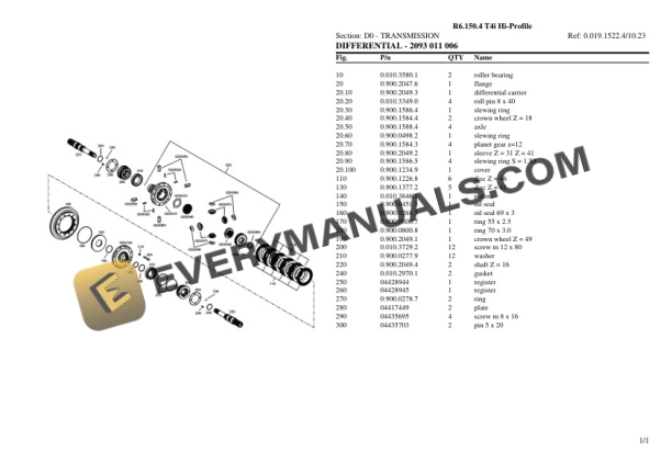 Lamborghini R6.150.4 T4i Hi-Profile Tractor Parts Catalog PDF 4 Lamborghini R6.150.4 T4i Hi-Profile Tractor Parts Catalog PDF - Image 2