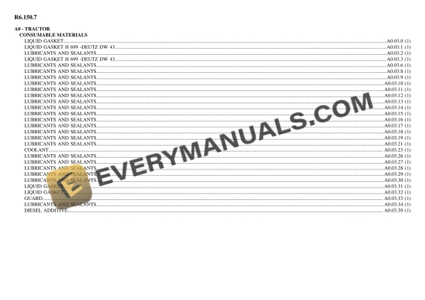 Lamborghini R6.150.7 Tractor Parts Catalog PDF 3 Lamborghini R6.150.7 Tractor Parts Catalog PDF