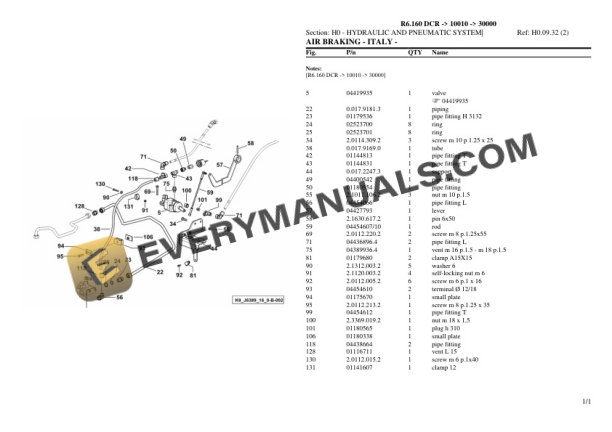 Lamborghini R6.160 DCR (10010 (30000) Tractor Parts Catalog PDF 6 Lamborghini R6.160 DCR (10010 (30000) Tractor Parts Catalog PDF - Image 4