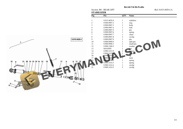 Lamborghini R6.160 T4i Hi-Profile Tractor Parts Catalog PDF 7 Lamborghini R6.160 T4i Hi-Profile Tractor Parts Catalog PDF - Image 5
