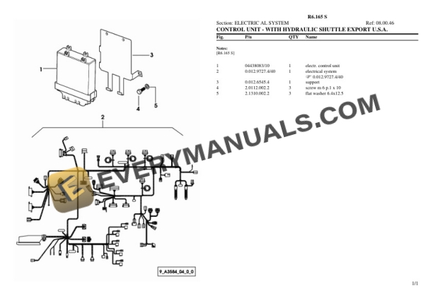 Lamborghini R6.165 S Tractor Parts Catalog PDF-3