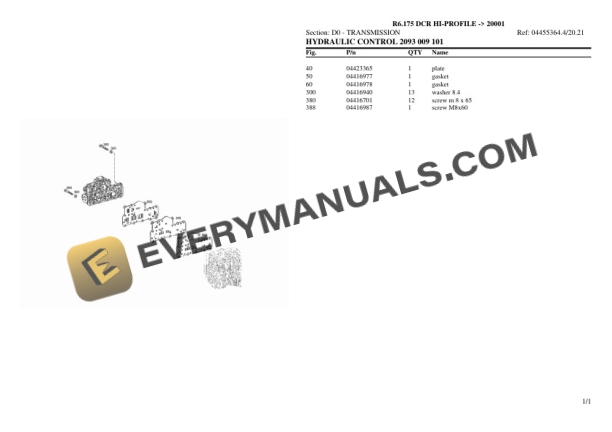 Lamborghini R6.175 DCR HI-PROFILE (20001) Tractor Parts Catalog PDF 4 Lamborghini R6.175 DCR HI-PROFILE (20001) Tractor Parts Catalog PDF - Image 2