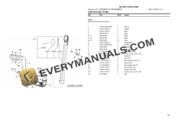 Lamborghini R6.180 T4i Hi-Profile Tractor Parts Catalog PDF 4 Lamborghini R6.180 T4i Hi-Profile Tractor Parts Catalog PDF - Image 2