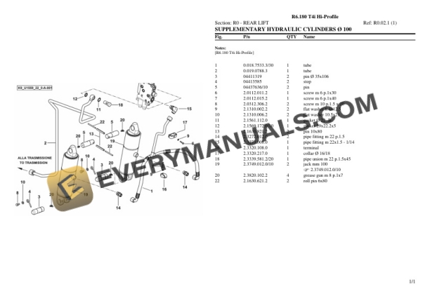 Lamborghini R6.180 T4i Hi-Profile Tractor Parts Catalog PDF 7 Lamborghini R6.180 T4i Hi-Profile Tractor Parts Catalog PDF - Image 5