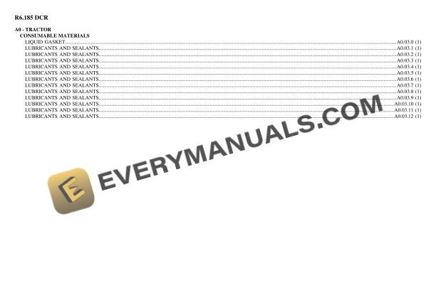 lamborghini r6185 dcr tractor parts catalog pdf 1