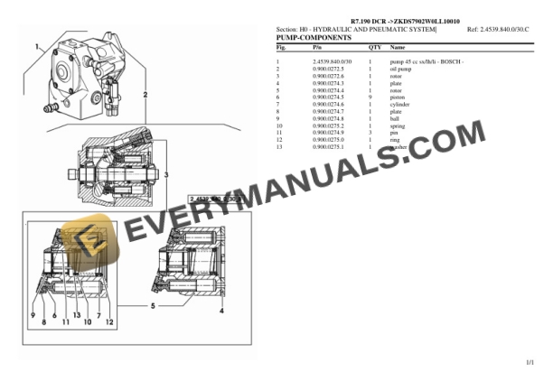 Lamborghini R7.190 DCR (ZKDS7902W0LL10010) Tractor Parts Catalog PDF 6 Lamborghini R7.190 DCR (ZKDS7902W0LL10010) Tractor Parts Catalog PDF - Image 4