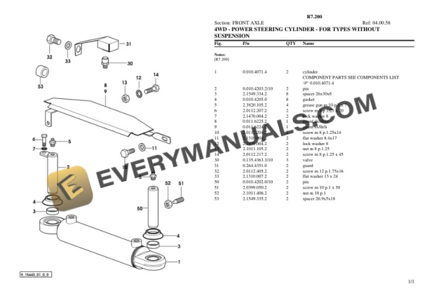 Lamborghini R7.200 Tractor Parts Catalog PDF 5 Lamborghini R7.200 Tractor Parts Catalog PDF - Image 3