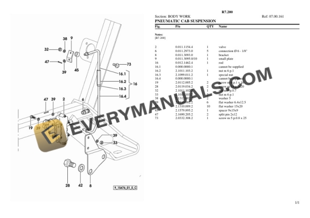 Lamborghini R7.200 Tractor Parts Catalog PDF 6 Lamborghini R7.200 Tractor Parts Catalog PDF - Image 4