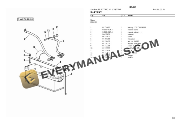 Lamborghini R8.215 Tractor Parts Catalog PDF-3