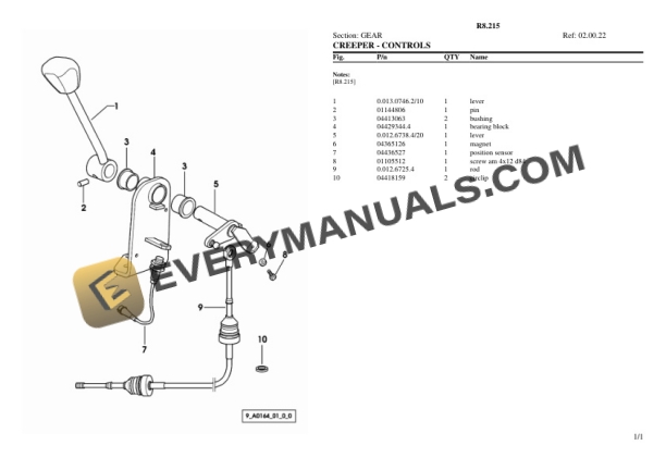 Lamborghini R8.215 Tractor Parts Catalog PDF-5