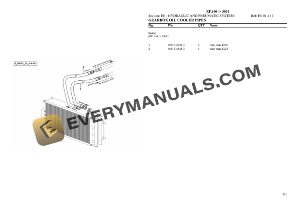 Lamborghini RF.100 (3001) Tractor Parts Catalog PDF 6 Lamborghini RF.100 (3001) Tractor Parts Catalog PDF - Image 4