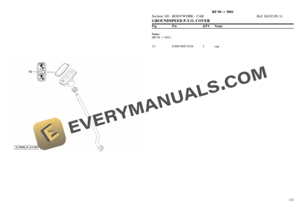 Lamborghini RF.90 (3001) Tractor Parts Catalog PDF 5 Lamborghini RF.90 (3001) Tractor Parts Catalog PDF - Image 3