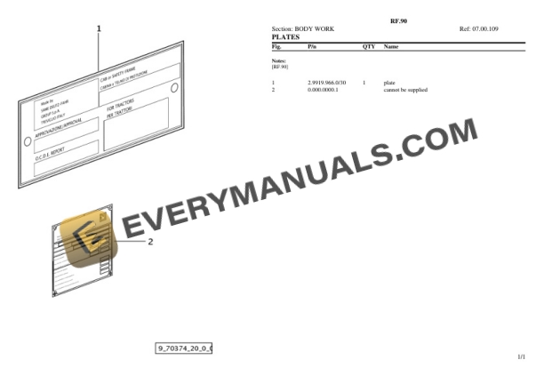 Lamborghini RF.90 Tractor Parts Catalog PDF 6 Lamborghini RF.90 Tractor Parts Catalog PDF-4