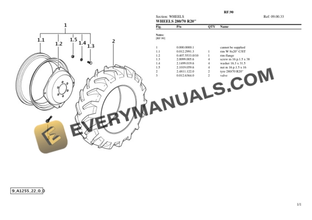 Lamborghini RF.90 Tractor Parts Catalog PDF 7 Lamborghini RF.90 Tractor Parts Catalog PDF-5