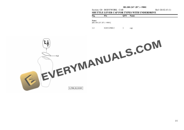 Lamborghini RS.100 (24''-28'') (9001) Tractor Parts Catalog PDF 5 Lamborghini RS.100 (24''-28'') (9001) Tractor Parts Catalog PDF - Image 3