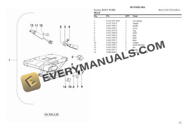 Lamborghini RUNNER 350A Tractor Parts Catalog PDF 6 Lamborghini RUNNER 350A Tractor Parts Catalog PDF - Image 4
