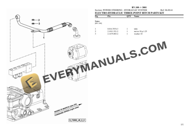 Lamborghini RV.100 (3001) Tractor Parts Catalog PDF 5 Lamborghini RV.100 (3001) Tractor Parts Catalog PDF-3