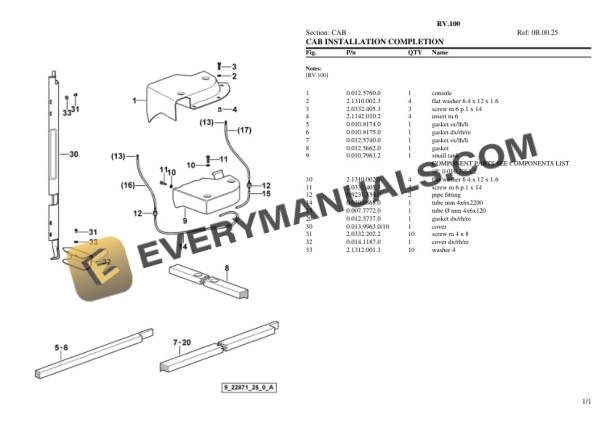 Lamborghini RV.100 Tractor Parts Catalog PDF-5