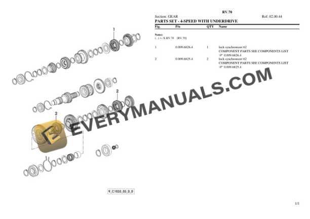 Lamborghini RV.70 Tractor Parts Catalog PDF-2