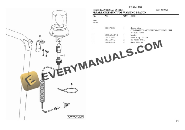 Lamborghini RV.90 (3001) Tractor Parts Catalog PDF-4