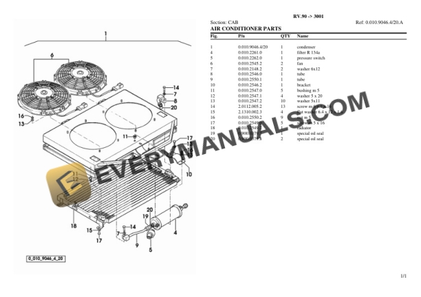 Lamborghini RV.90 (3001) Tractor Parts Catalog PDF-5