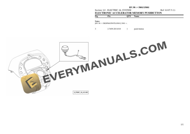 Lamborghini RV.90 (5001 15001) Tractor Parts Catalog PDF 7 Lamborghini RV.90 (5001 15001) Tractor Parts Catalog PDF - Image 5
