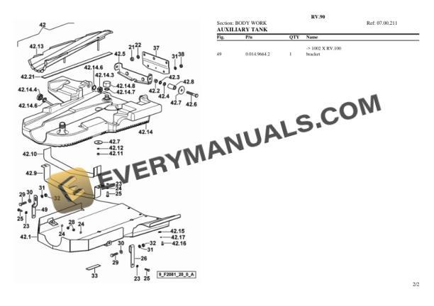 Lamborghini RV.90 Tractor Parts Catalog PDF-4