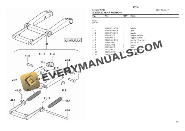 Lamborghini RV.90 Tractor Parts Catalog PDF-5