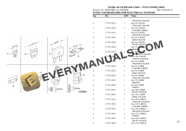 Lamborghini SPARK 160 T4i HiProfile-CShift (WSXAT30200LL50010) Tractor Parts Catalog PDF 7 Lamborghini SPARK 160 T4i HiProfile-CShift (WSXAT30200LL50010) Tractor Parts Catalog PDF - Image 5