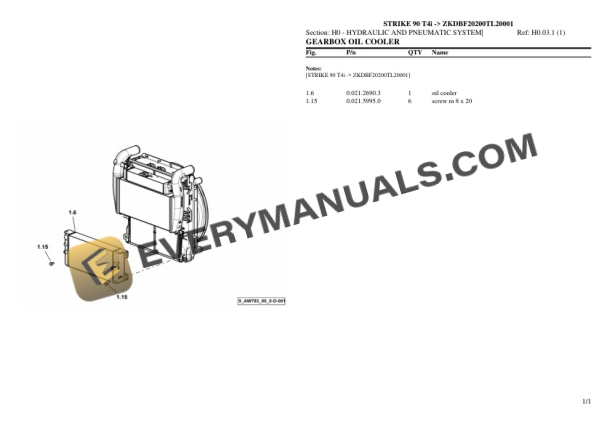 Lamborghini STRIKE 90 T4i (ZKDBF20200TL20001) Tractor Parts Catalog PDF 6 Lamborghini STRIKE 90 T4i (ZKDBF20200TL20001) Tractor Parts Catalog PDF - Image 4