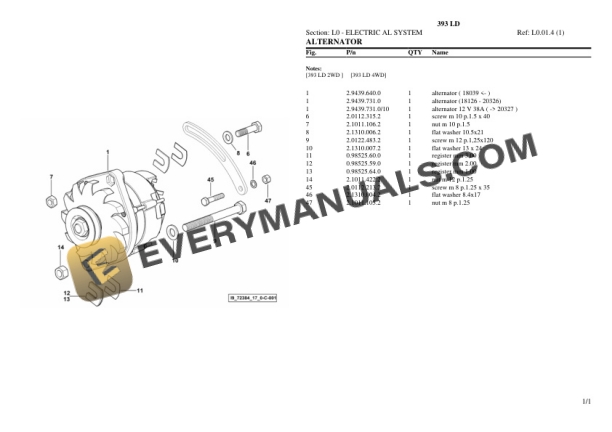 Same 393 LD Tractor Parts Catalog PDF 7 Same 393 LD Tractor Parts Catalog PDF - Image 5