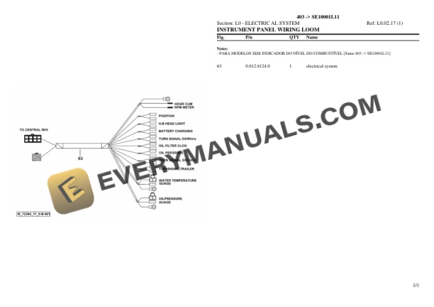 Same 403 (SE10001L11) Tractor Parts Catalog PDF 7 Same 403 (SE10001L11) Tractor Parts Catalog PDF - Image 5