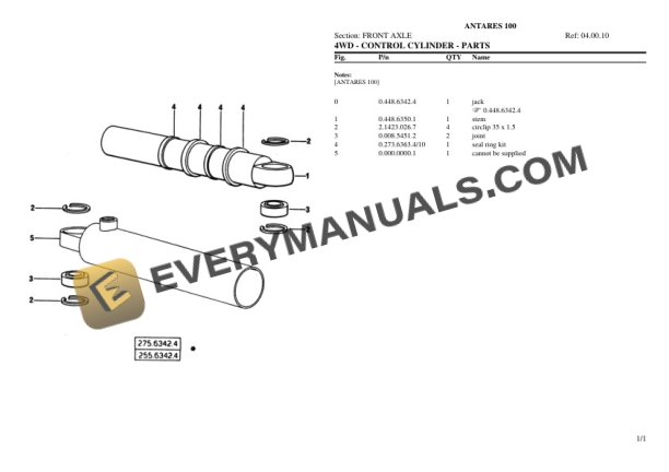Same ANTARES 100 Tractor Parts Catalog PDF-3