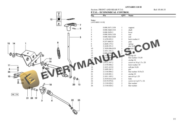 Same ANTARES 110 II Tractor Parts Catalog PDF 5 Same ANTARES 110 II Tractor Parts Catalog PDF - Image 3