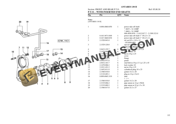 Same ANTARES 130 II Tractor Parts Catalog PDF 5 Same ANTARES 130 II Tractor Parts Catalog PDF - Image 3
