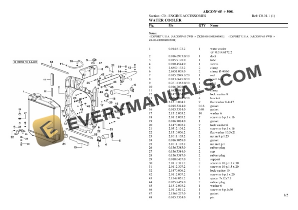 Same ARGON III 65 (5001) Tractor Parts Catalog PDF 4 Same ARGON III 65 (5001) Tractor Parts Catalog PDF - Image 2