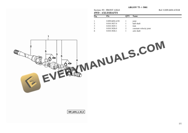 Same ARGON III 75 (5001) Tractor Parts Catalog PDF 5 Same ARGON III 75 (5001) Tractor Parts Catalog PDF - Image 3